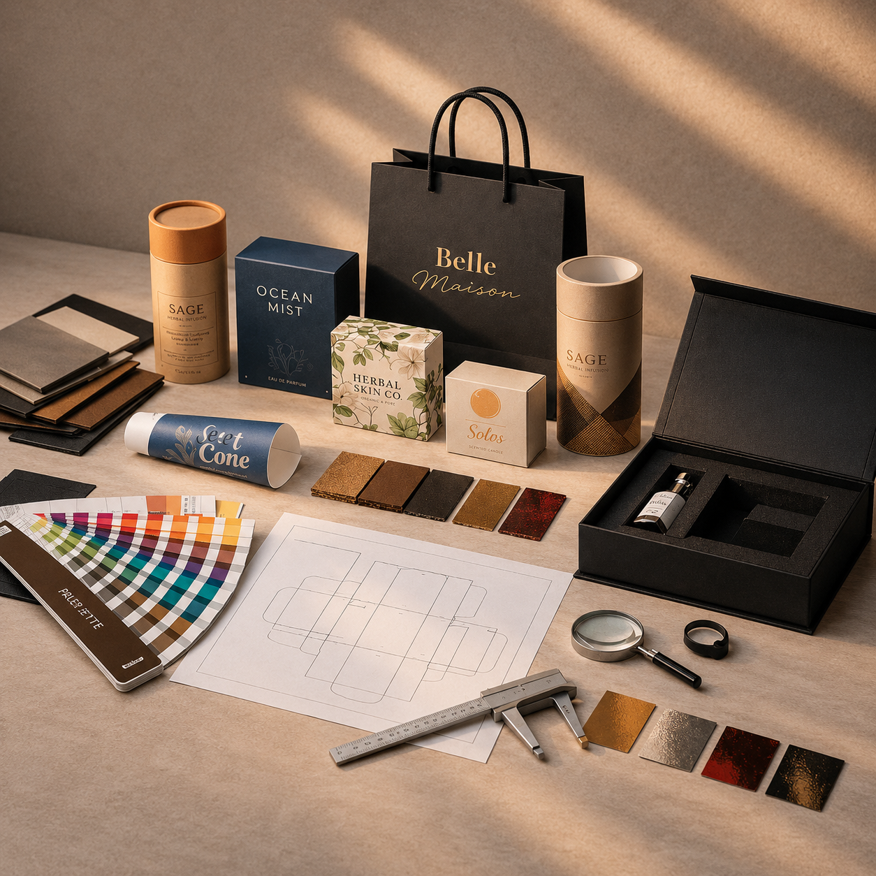 Custom packaging project design process